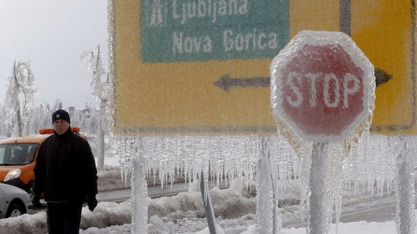 Сильнейший ледяной дождь обрушился на Европу Сильнейший ледяной дождь обрушился на Европу