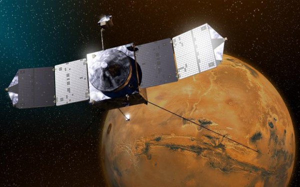 NASA: научный спутник выйдет на орбиту Марса 21 сентября NASA: научный спутник выйдет на орбиту Марса 21 сентября