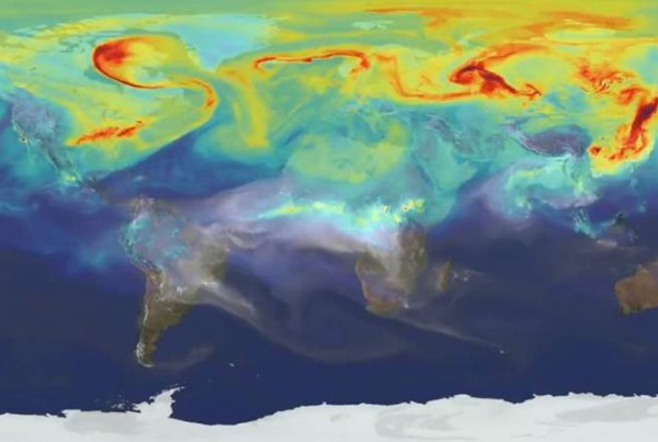 Как углеродное загрязнение распространяется по планете