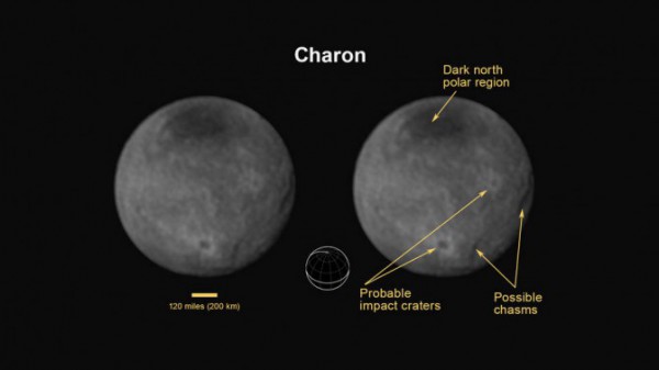 Зонд New Horizons передал первую фотографию Харона, крупнейшей луны Плутона Зонд New Horizons передал первую фотографию Харона, крупнейшей луны Плутона