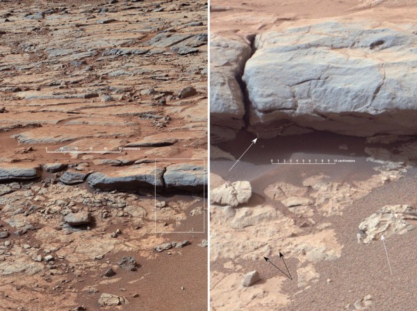 Curiosity на дне Curiosity на дне
